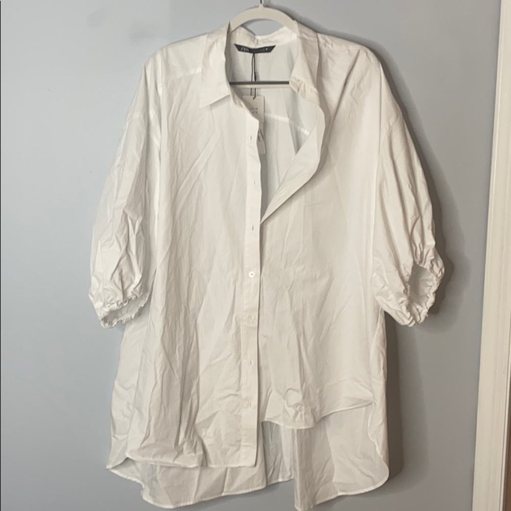 Oversized White Button Down